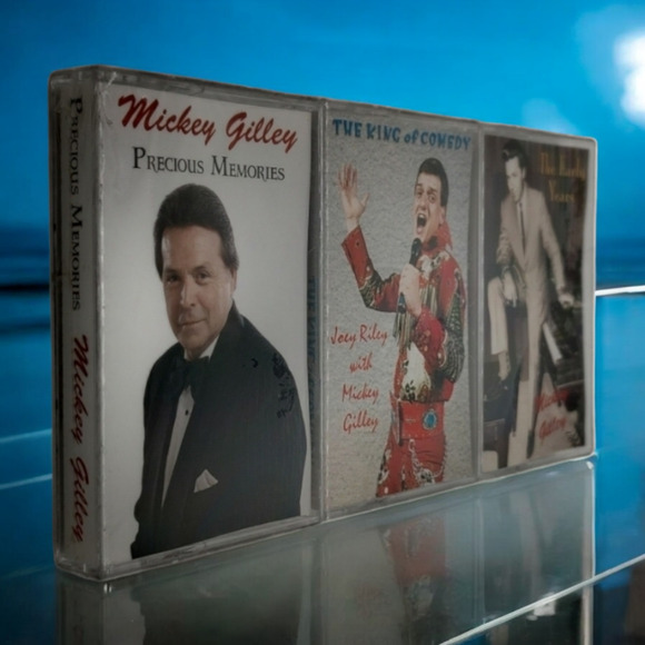Trio Tape Cassettes Mickey Gilley - King of Comedy, Precious Moments, Early Yrs - Picture 4 of 5